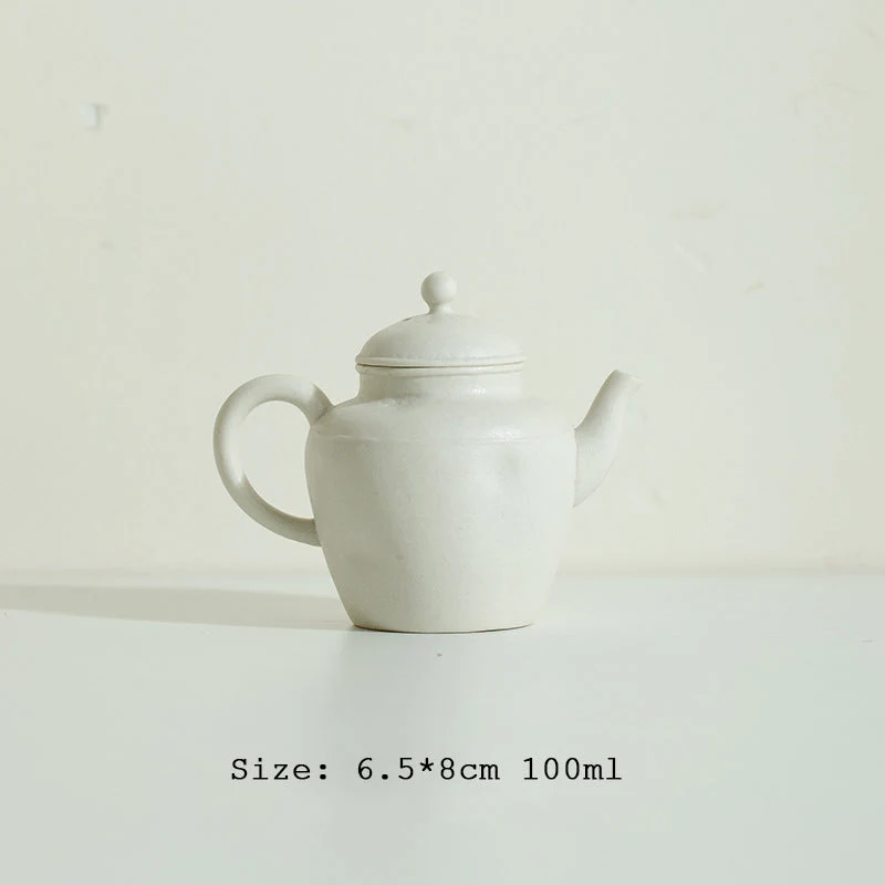 Théières en céramique 100ml Blanc simple
