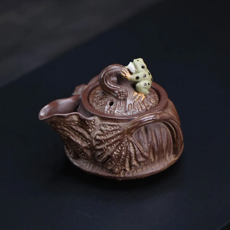 Théières en argile 120ml couvercle grenouille