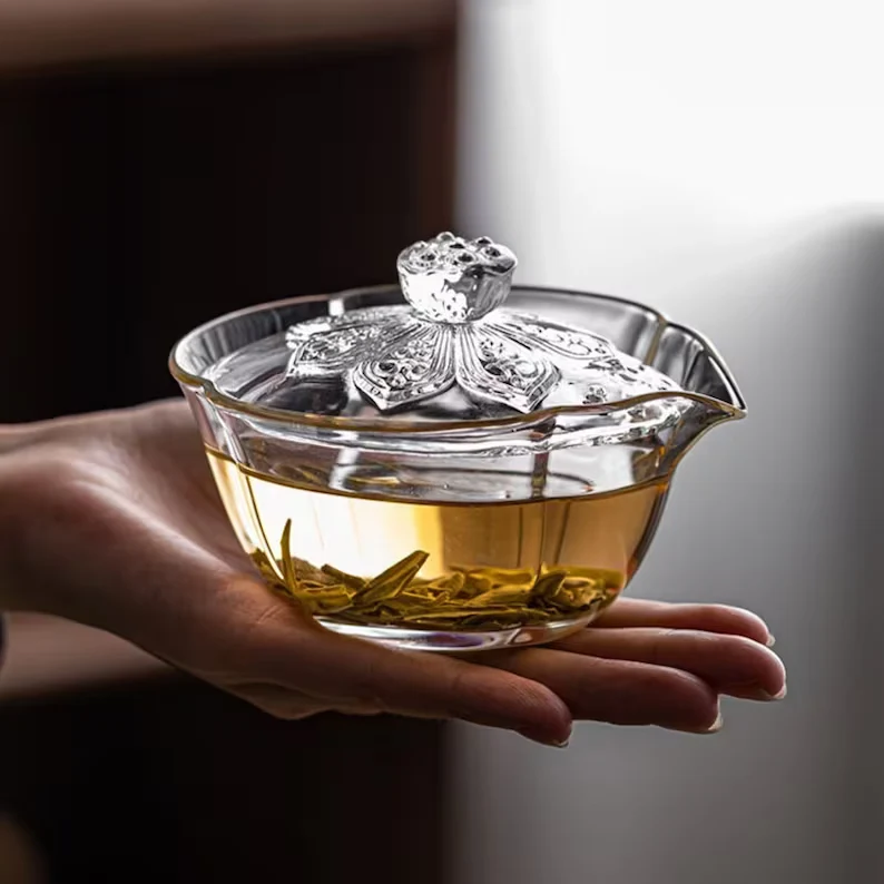 Gaiwan 150ml verre décoré