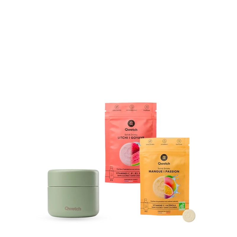 Kit Solid Drinks Mangue Passion & Litchi Goyave - Routine Box Tilleul