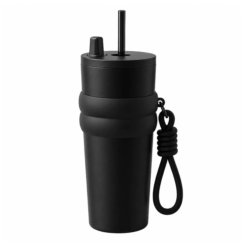 Gourde Inox Thermos avec Paille