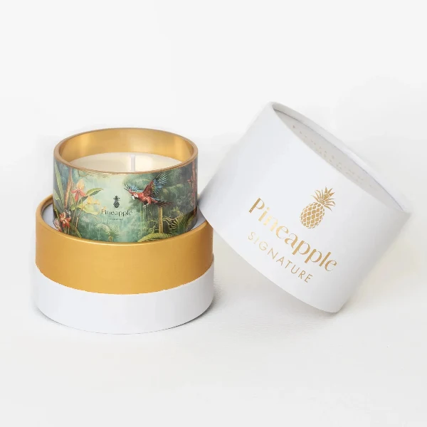 Bougie naturelle parfumée "Fleur poudrée"