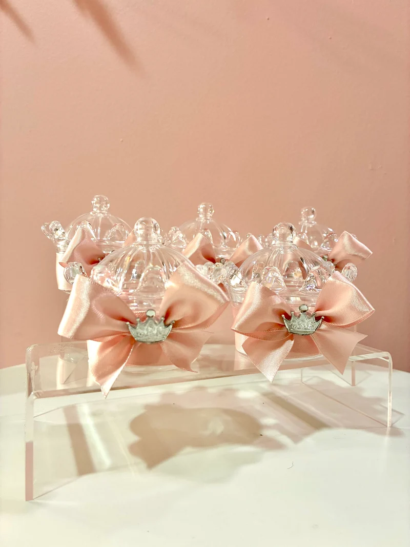 Couronne plexi rose | cadeaux invités