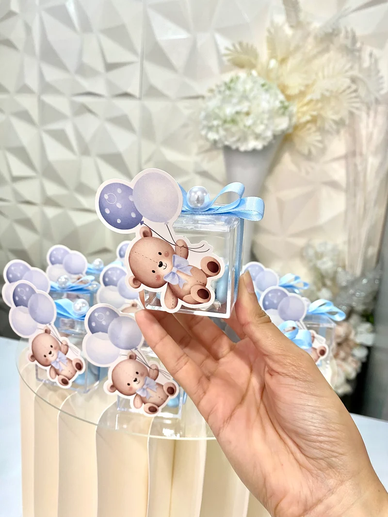 Teddy Ballon dragées | cadeaux invités | baptême |
