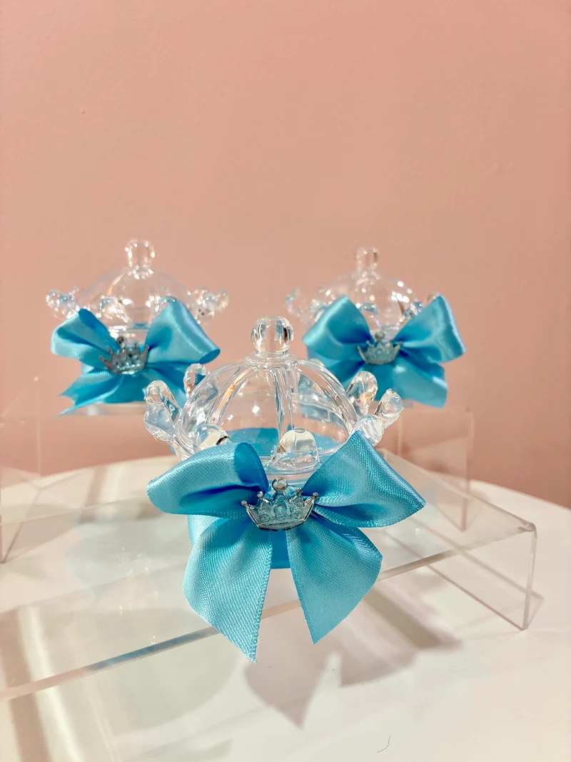 Couronne plexi avec dragées | cadeaux invités | baptême | naissance