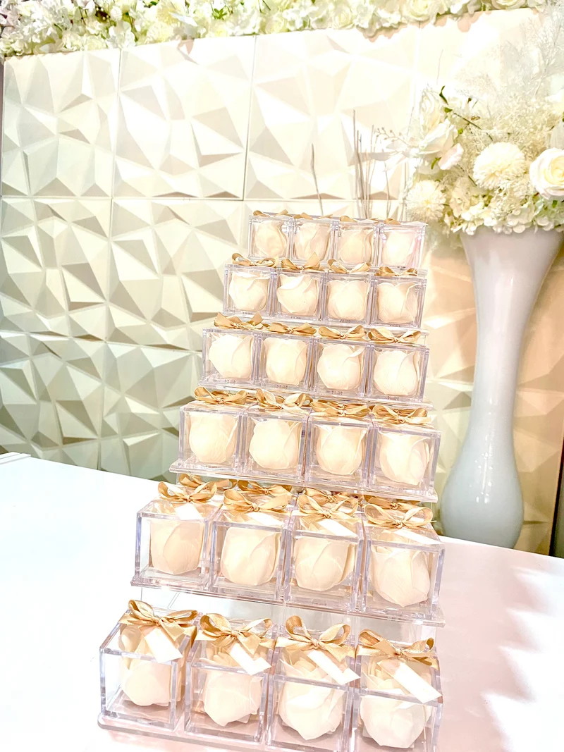 Rose de savon White | cadeaux invités | mariage