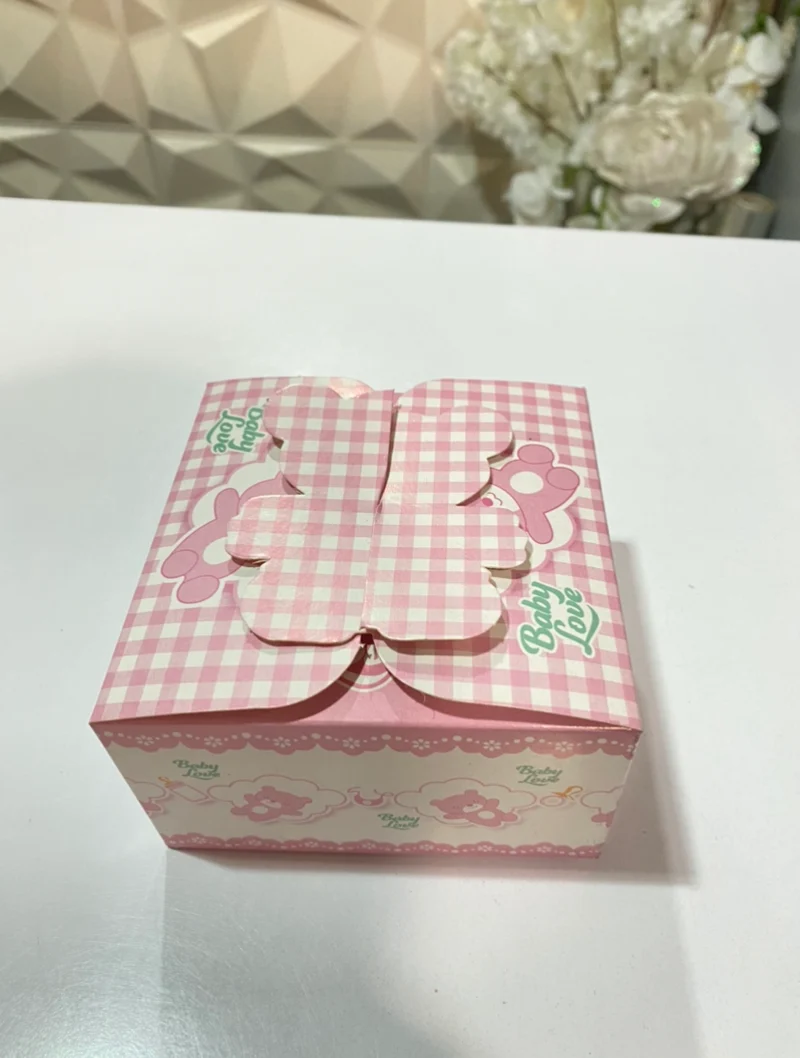Boîte à gâteaux rose | naissance | baptême | cérémonie