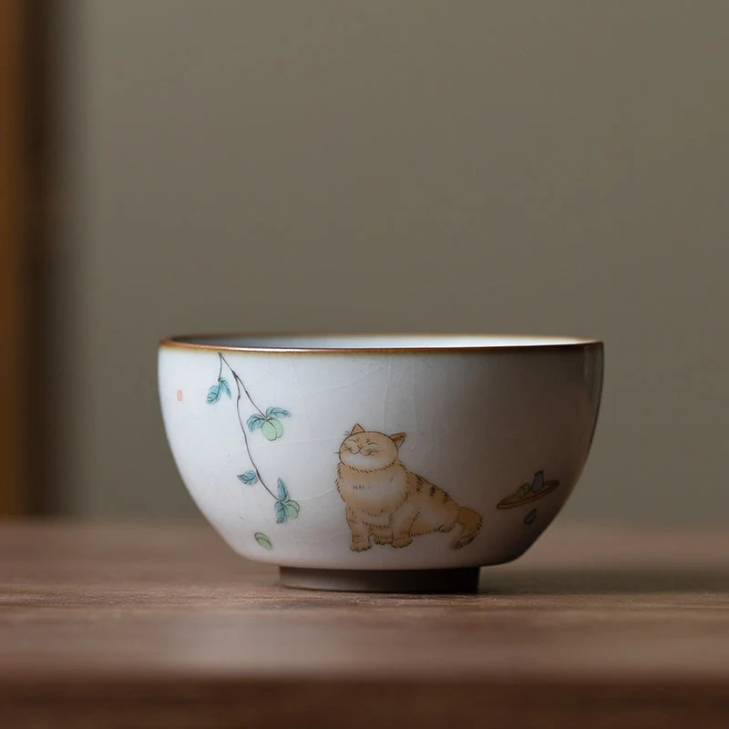 Tasse à thé céramique 120ml Grès Brun