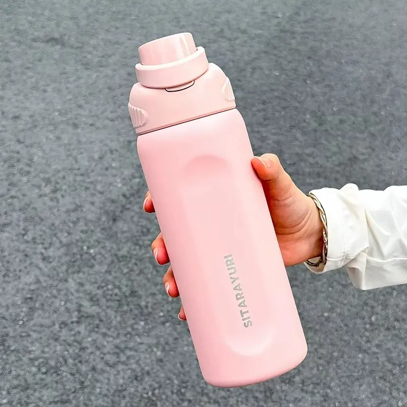 Gourde sport 800 ml avec poignée - Transport facile