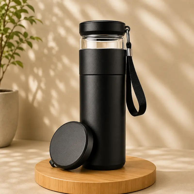 Bouteille infuseur à thé isotherme 500 ml – Compartiment séparé