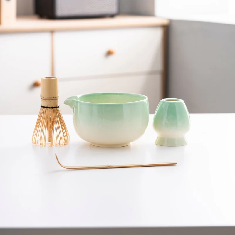 Set de Matcha cristaline vert 450ml