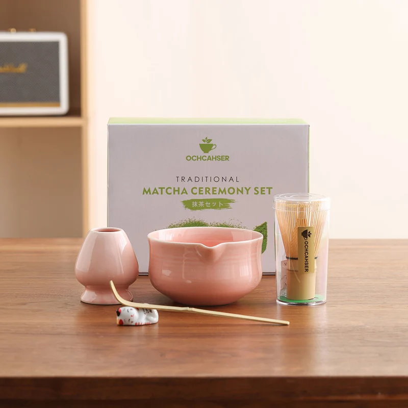 Set Matcha 500ml Glaçure Lisse Intérieur Émaillé