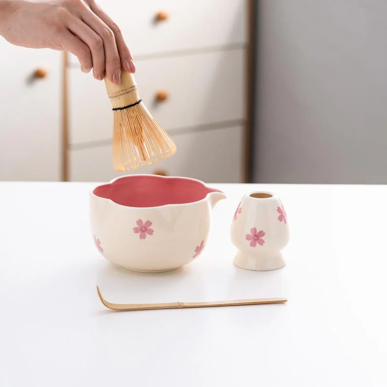 Set Matcha 500ml Fouet 76 Branches Chasen Fin