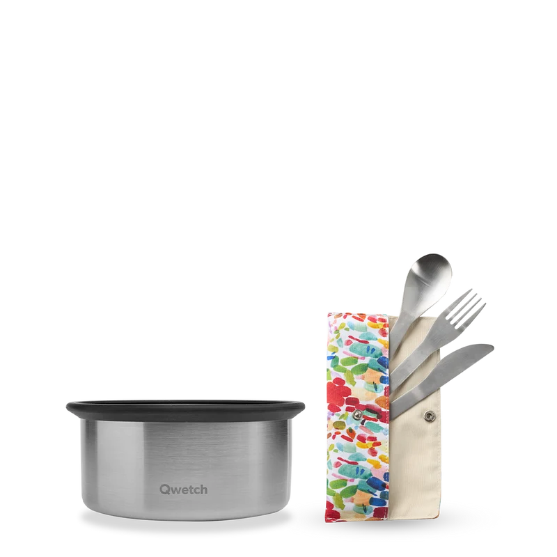 Set de couverts Arty - Kit Boîte Traiteur Noir