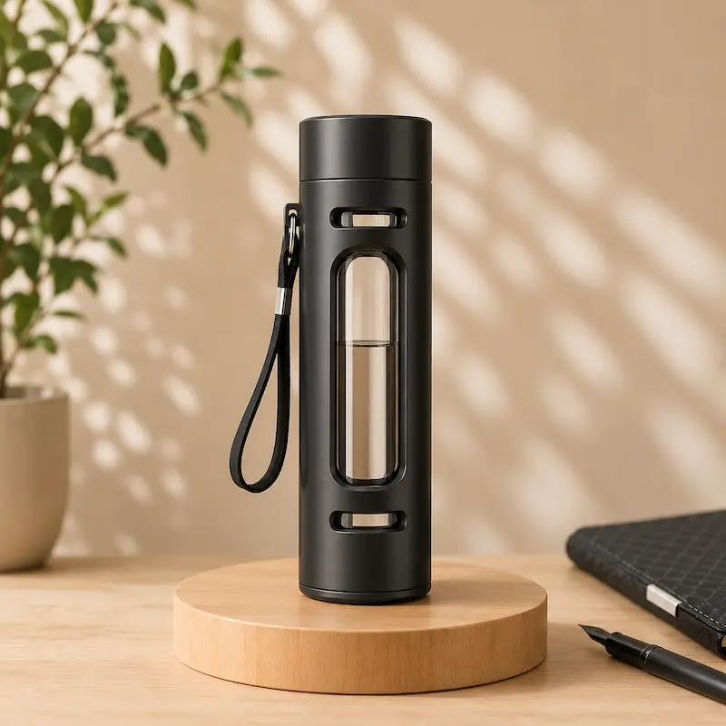 Gourde en verre avec infuseur - Infusion parfaite