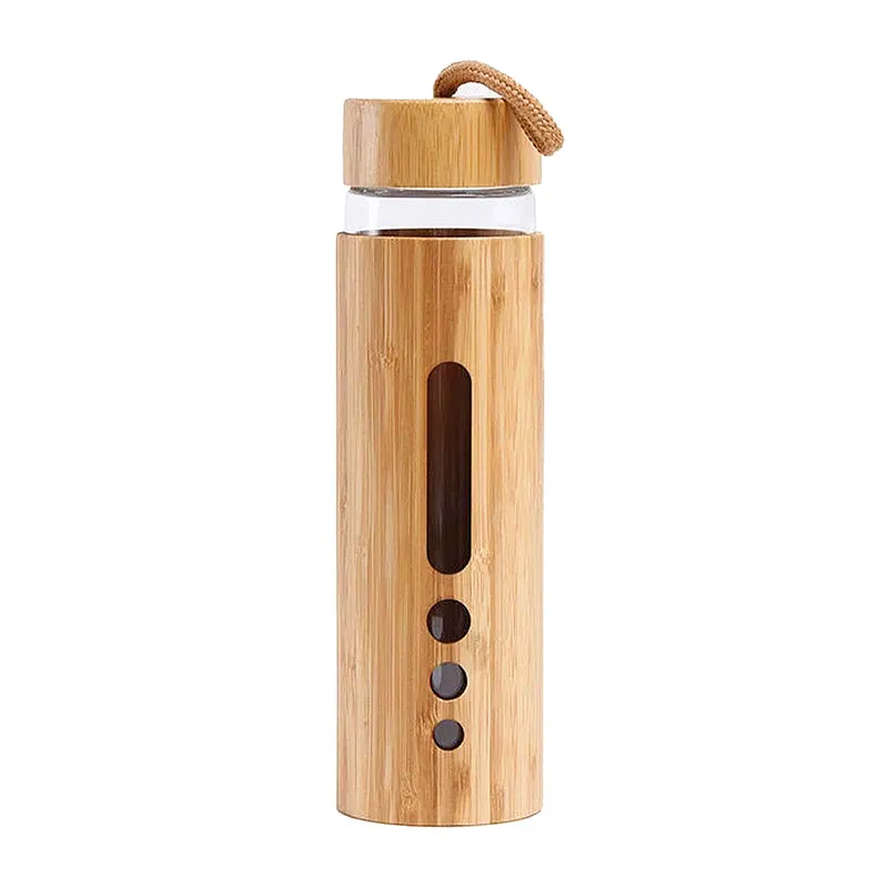 Gourde en Verre Bambou