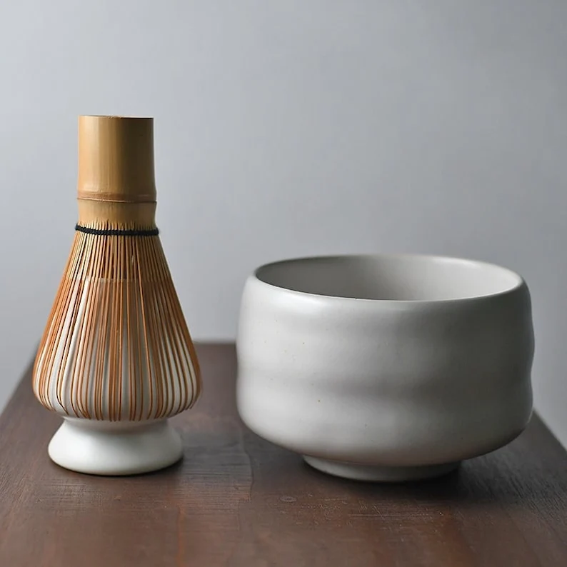 Set de matcha 450ml Blanc simple