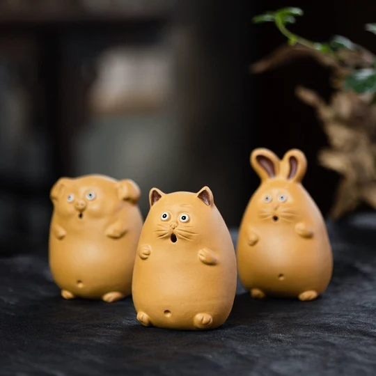 Mascotte de Thé Bambou en Céramique