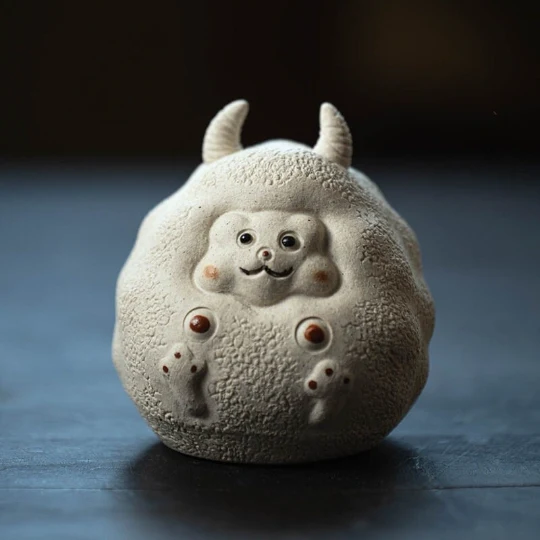 Mascotte de Thé Hibou en Céramique