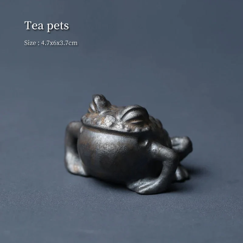 Mascottes de thé grenouille en céramique