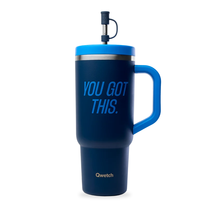 Travel Cup isotherme - Level up Bleu nuit