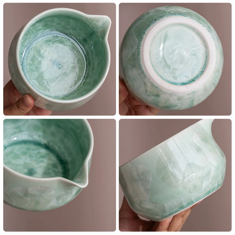 Set Matcha 550ml Verre Clair Cérémoniel Cadeau
