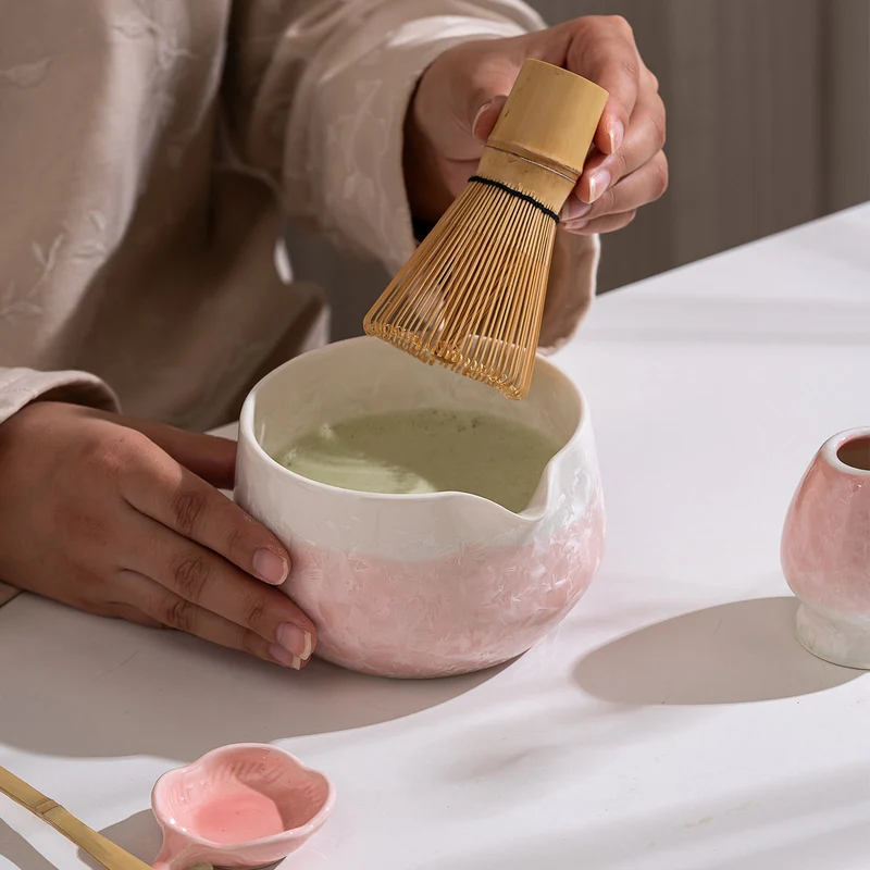 Set Matcha 550ml Bol Verre Rituel Thé Quotidien