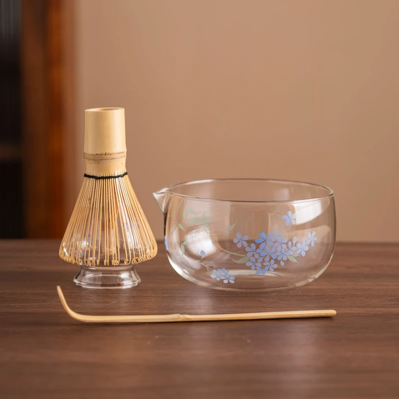 Set Matcha 550ml Verre Résistant Chaleur Design