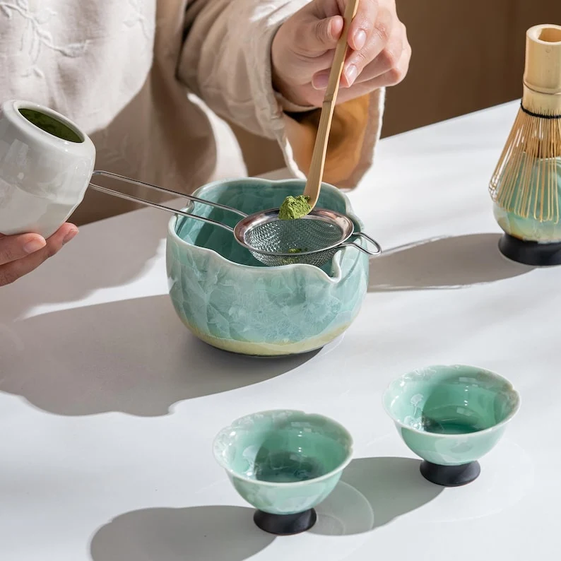 Set Matcha 500ml Emballage Cadeau Festif Luxueux