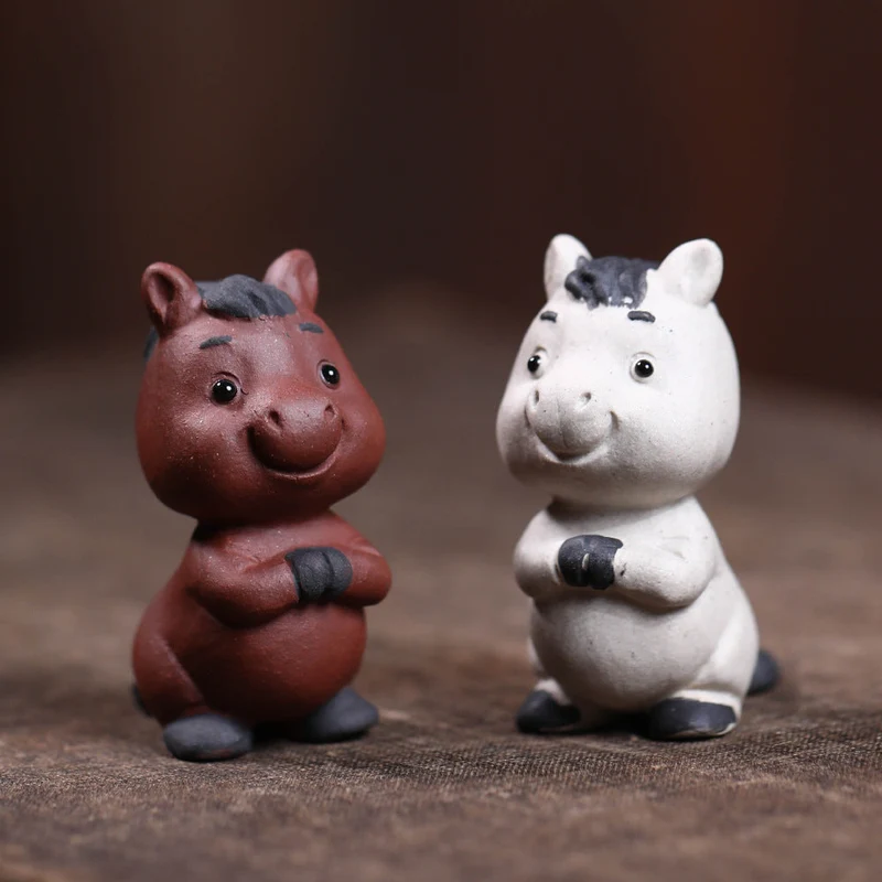 Mascottes de thé ane mignon argile