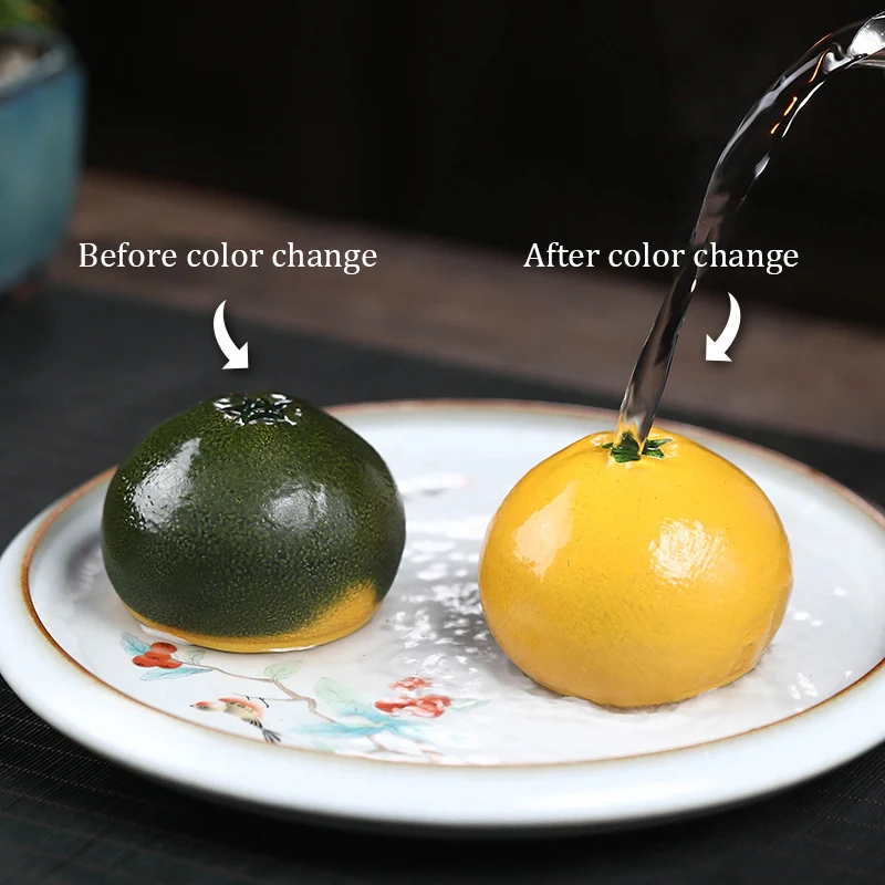Mascottes de thé citrons en argile