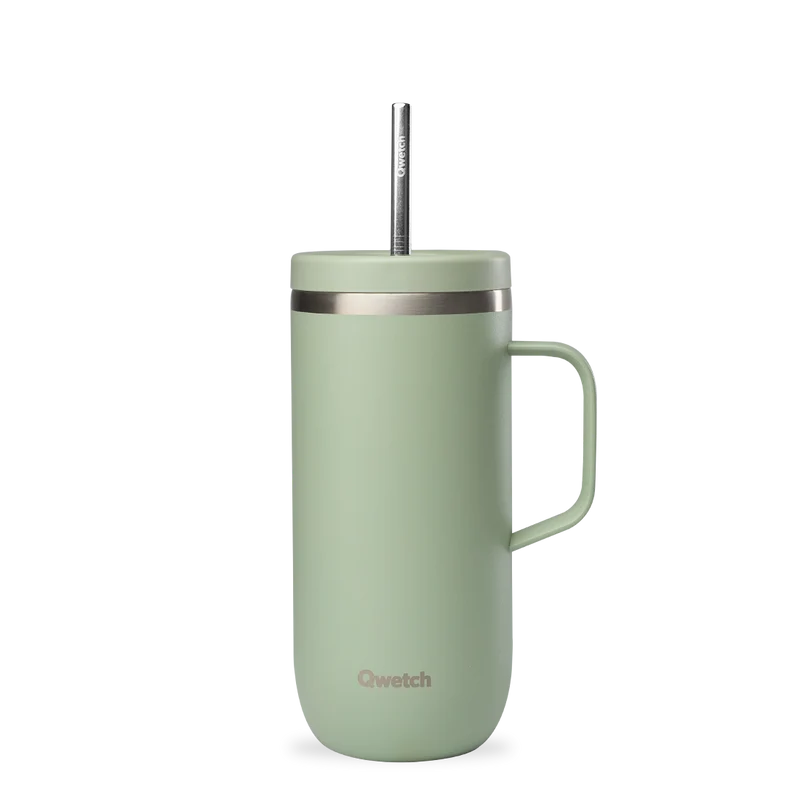 Cold Cup isotherme avec Anse - Matt Vert Tilleul