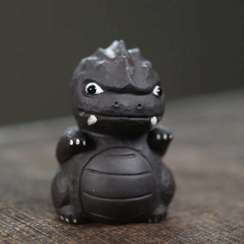 Mascotte de Thé Buffle Jade en Argile