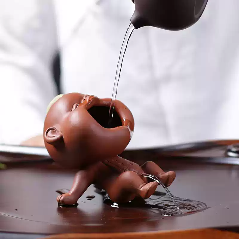 Mascotte de Thé Dragon Jade en Céramique