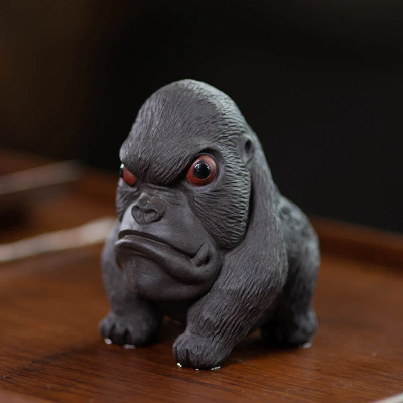 Mascottes de thé weird gorilla en argile