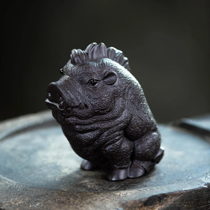 Mascottes de thé wild cochons en argile