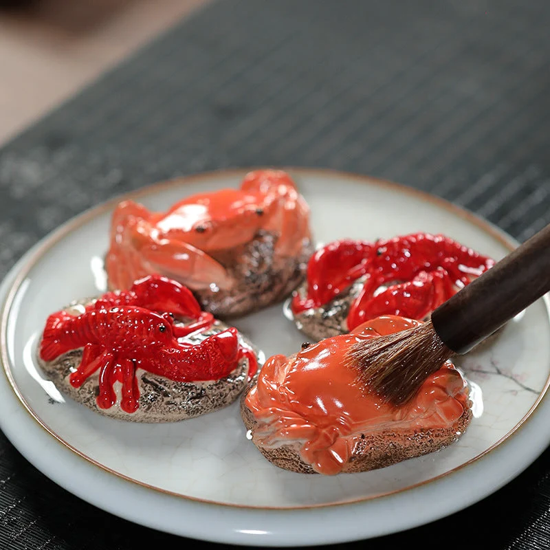 Mascottes de thé crab glazed