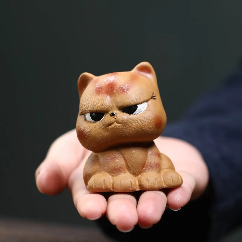 Mascottes de thé cute chat en argile