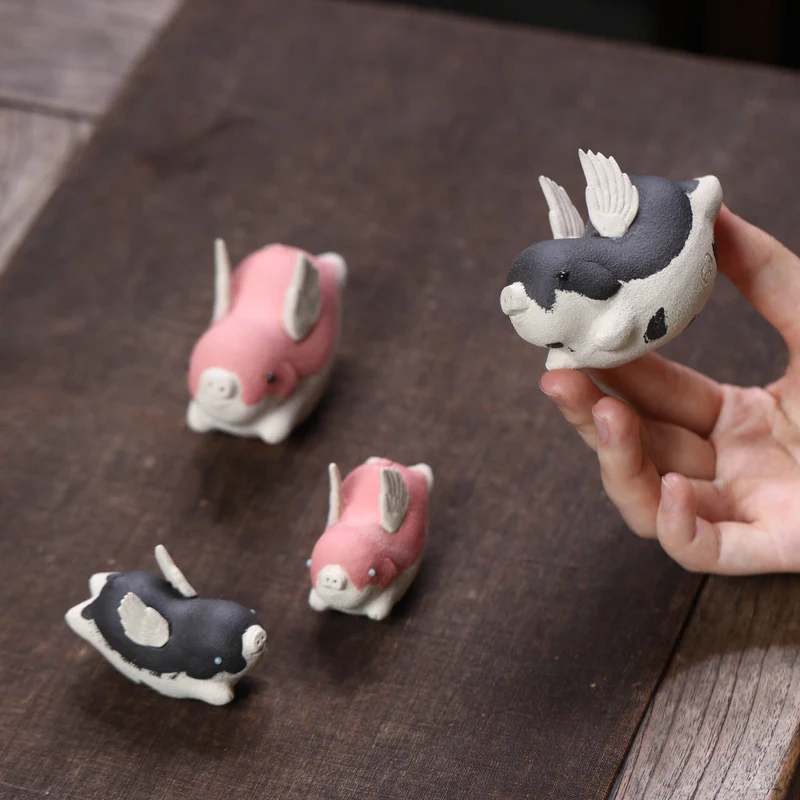 Mascottes de thé dophine en argile
