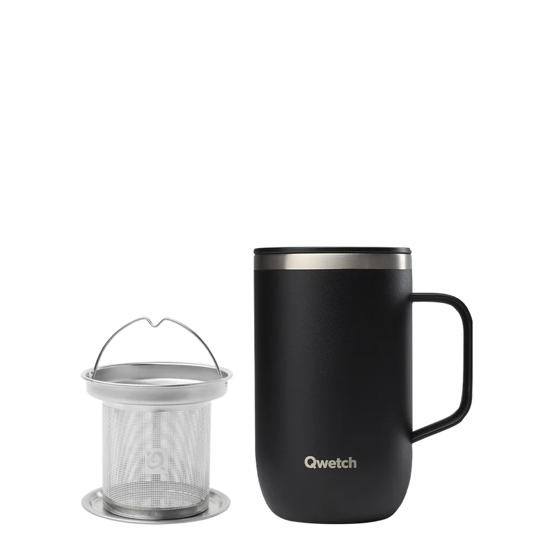 Mug Tisanière isotherme - Matt Noir