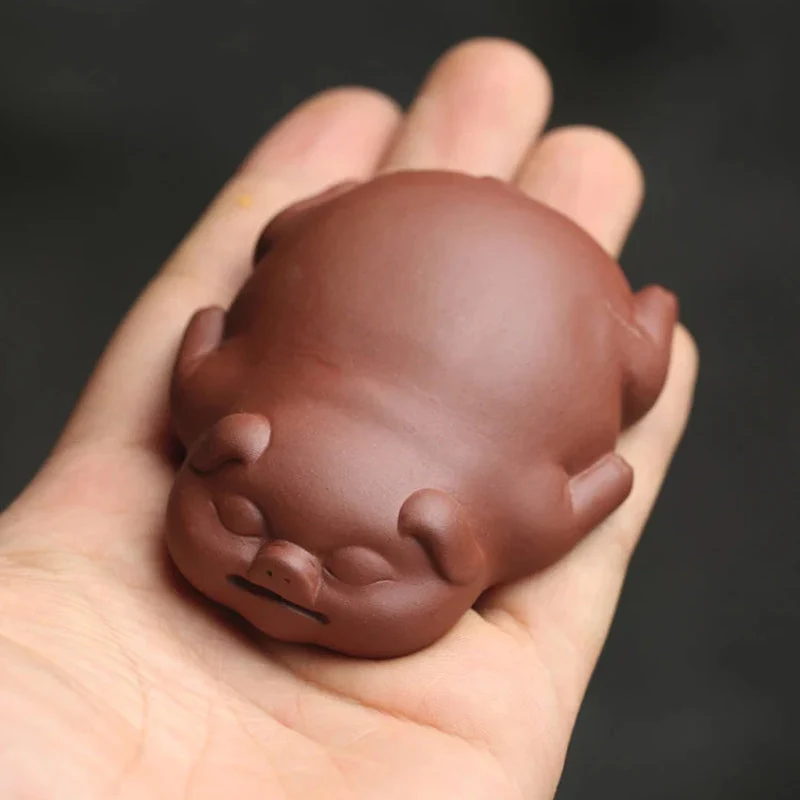 Mascottes de thé cochon en argile