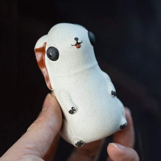 Mascotte de Thé Moine Zen en Céramique
