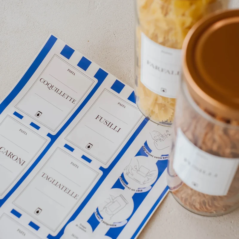 Etiquettes Waterproof "PASTA"