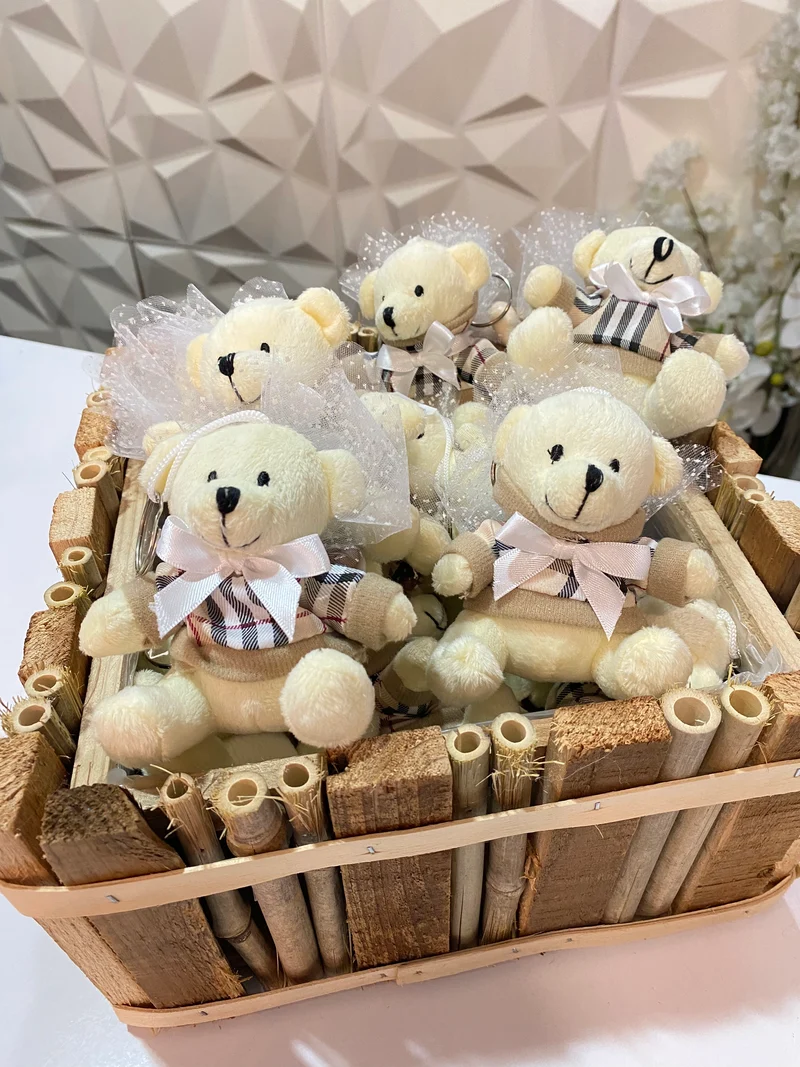 Peluche Porte clé tartan avec dragées