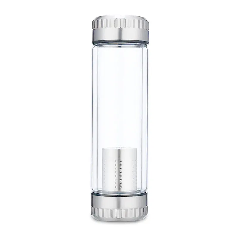 Gourde en Verre Futuriste Infuseur