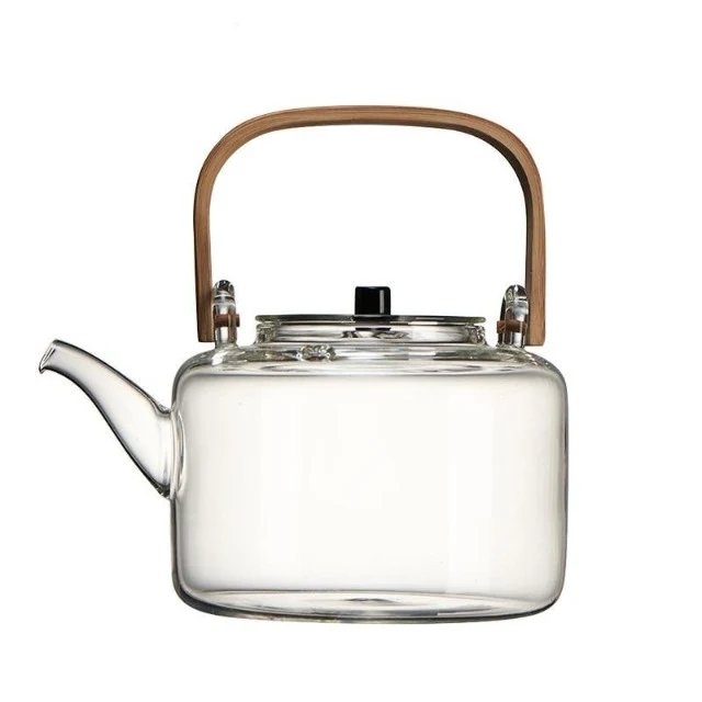 THÉIÈRE EN VERRE AVEC SUPPORT PLAT