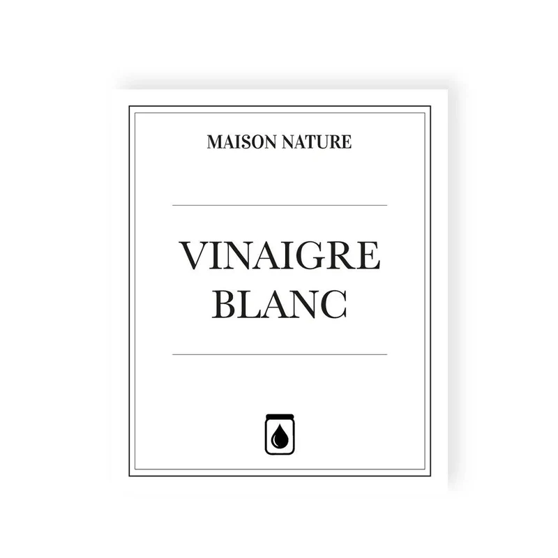 Étiquette VINAIGRE BLANC waterproof
