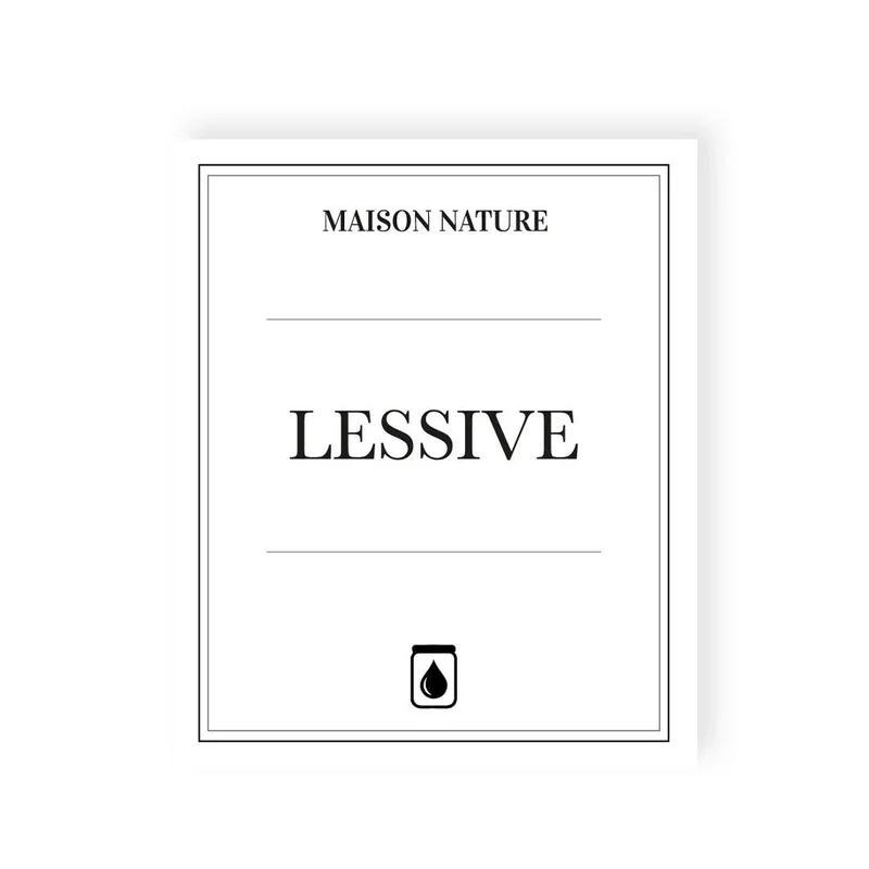 Étiquette LESSIVE waterproof