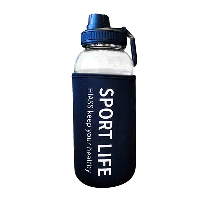 Gourde en Verre de Sport avec Protection