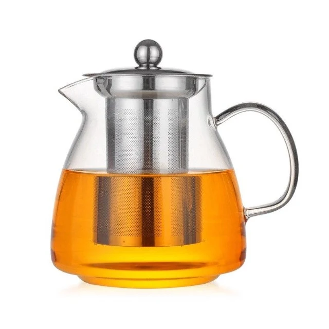 THÉIÈRE EN VERRE À PISTON